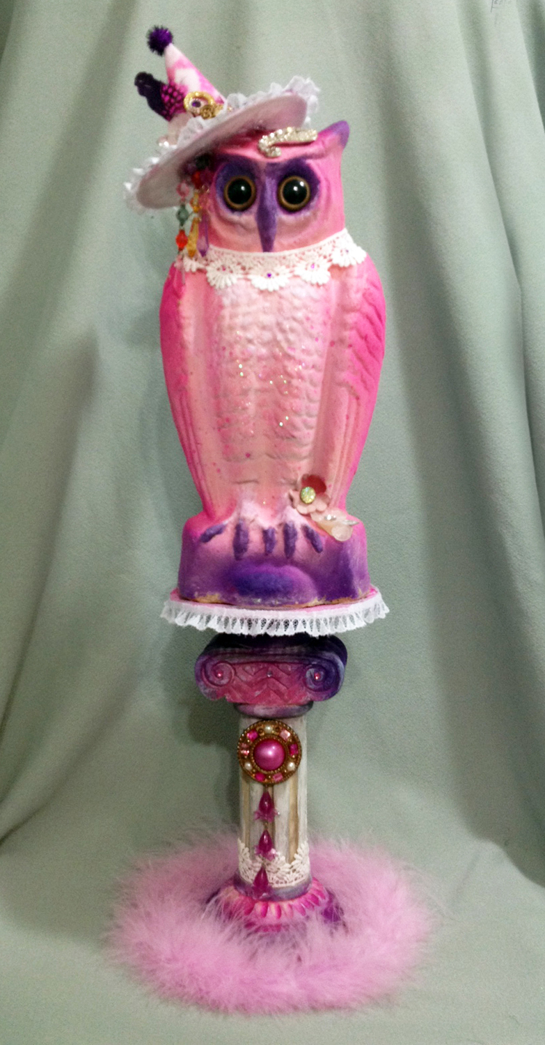 perfectly dreadful halloween shabby Chic vintage owl